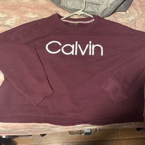 cropped calvin klein shirt